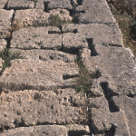 Fortificazioni del colle di San Giovanni: particolare della torre quadrata.