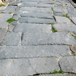 Detail of a paved road.