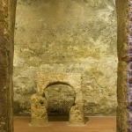 The room I with altar in the hypogeum of San Salvatore.
